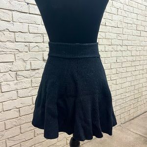 GAP knit skater skirt black